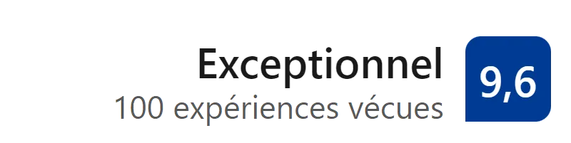 Exceptional rating of 9.6 for Moroccan Surf House experiences